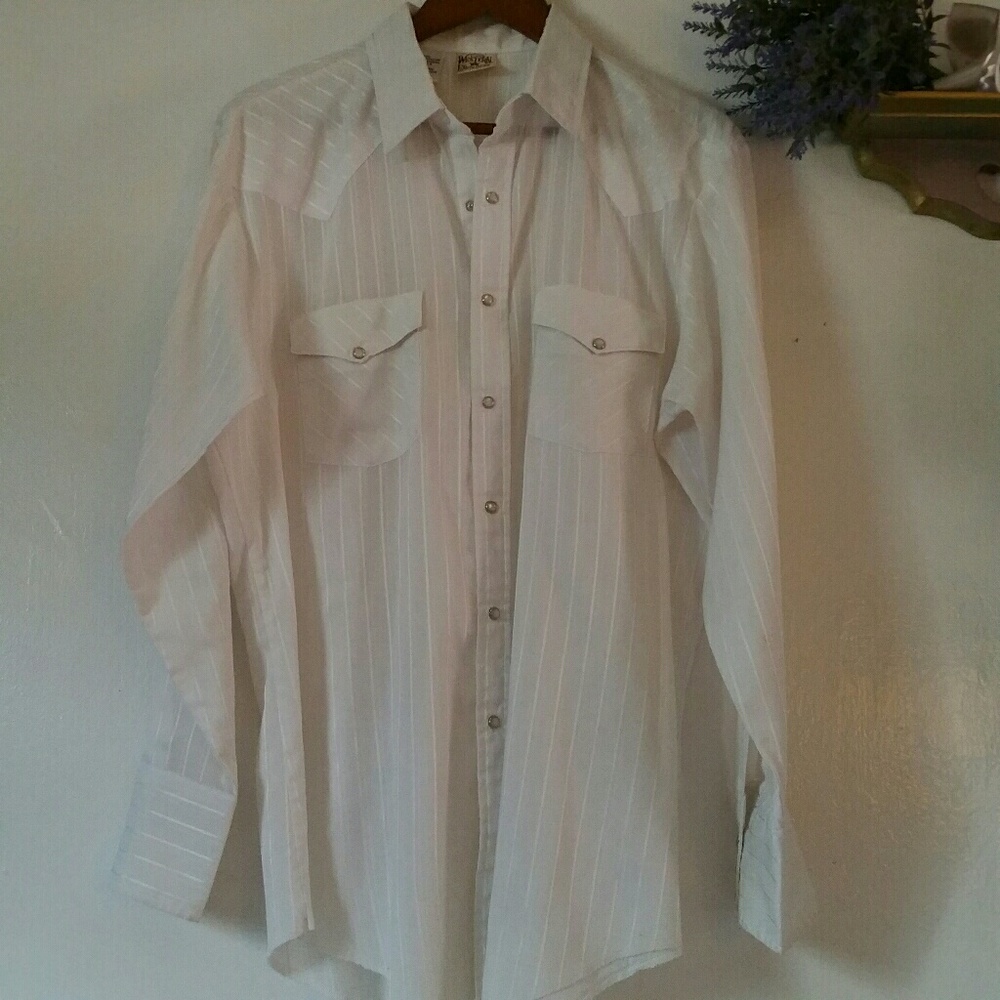Vintage 70s Western Frontier Men's Dress Shirt